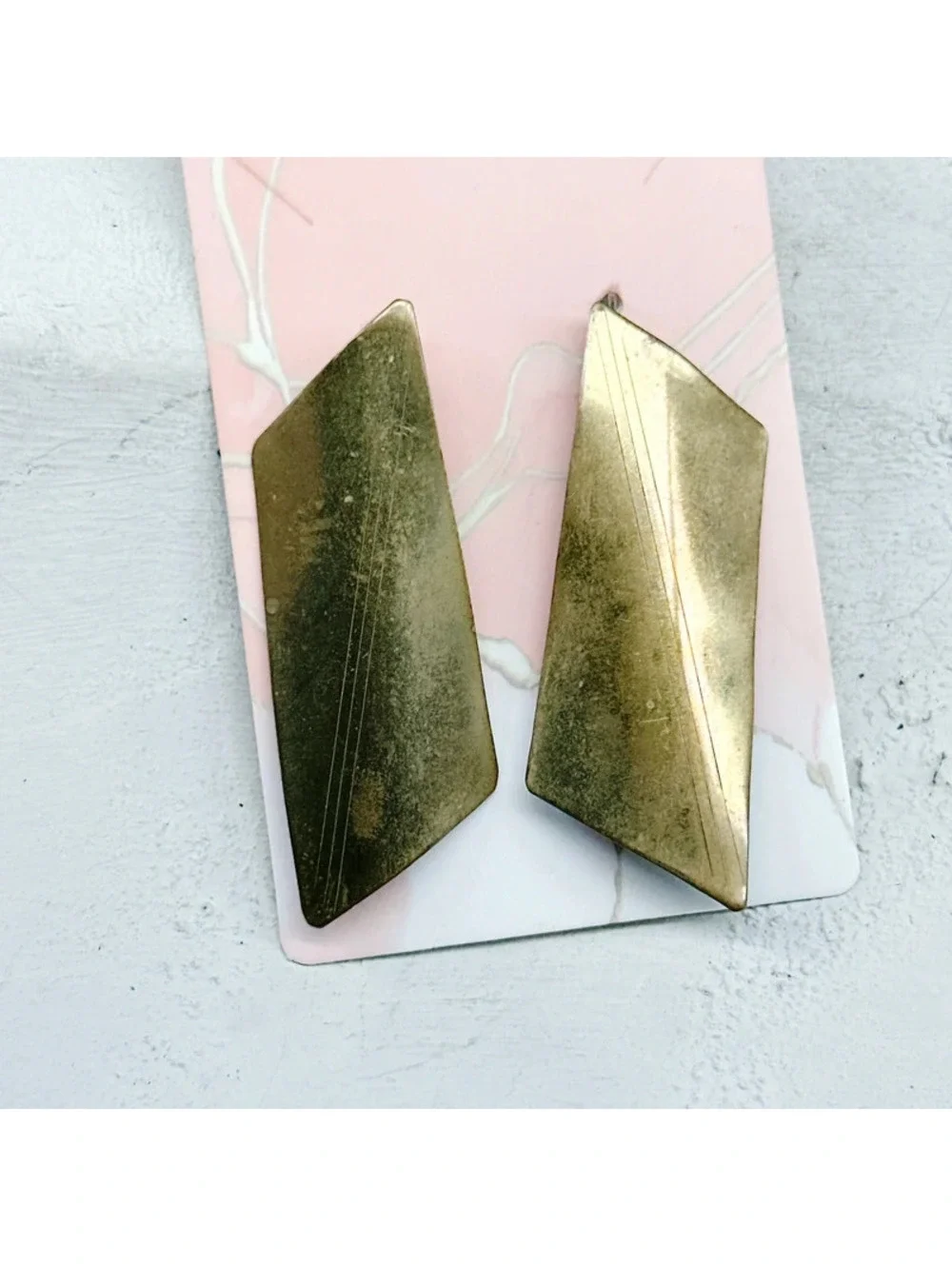 1066mc. Bronze Boho Earrings Handmade